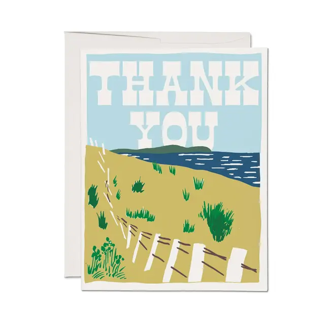 Seaside Thanks Card