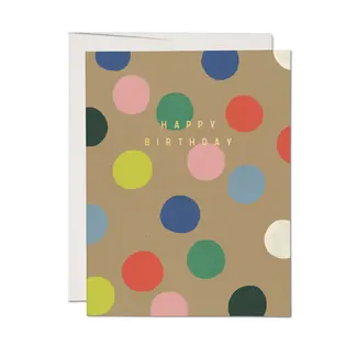 Rainbow Dots Birthday Card
