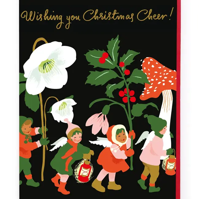 Christmas Angels & Lanterns Card