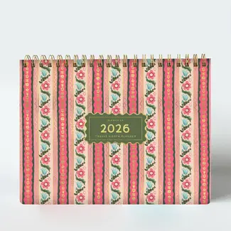 2026 Desktop Planner - Block Print Stripe