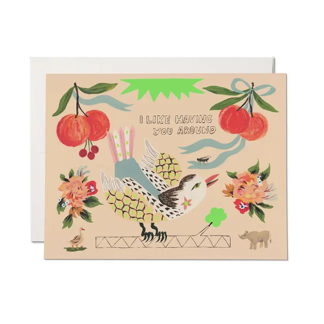 Bird and Fly Friendship Card
