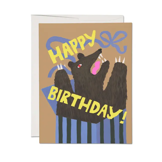 Bear Surprise Birthday Card