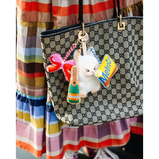 Furbish Studio Bag Charm - Champagne Bottle