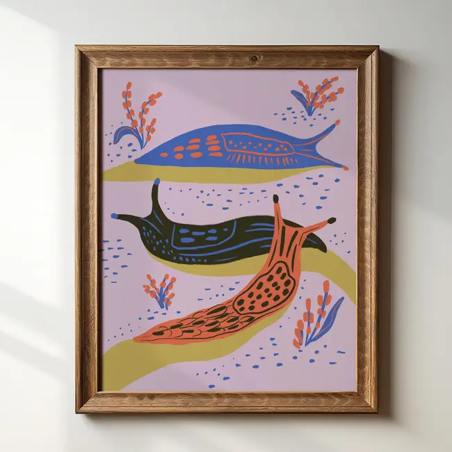 Tara Reed Slugs! Art Print 8x10