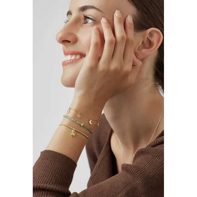 Amelia CZ Disc Bracelet