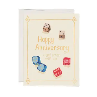 Lucky Dice Anniversary Card