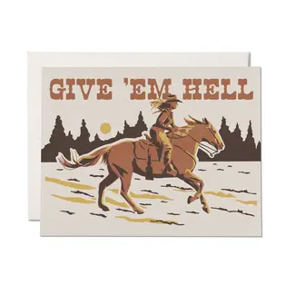 Give Em Hell Encouragement Card