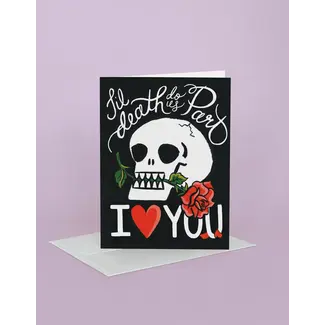 Skull and Rose Card