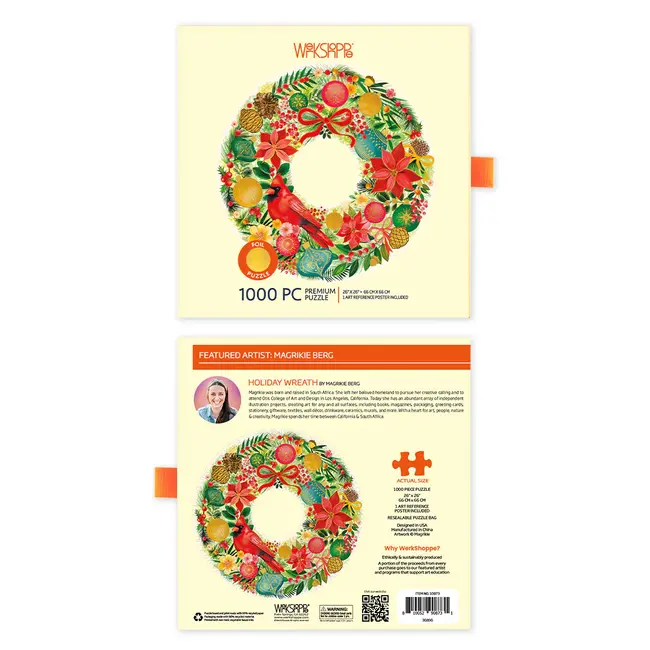 Holiday Wreath Puzzle 1000 Piece