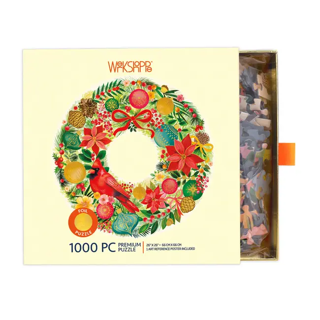 Holiday Wreath Puzzle 1000 Piece