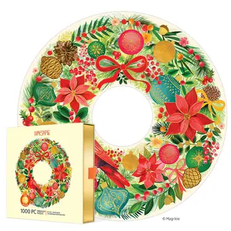 Holiday Wreath Puzzle 1000 Piece
