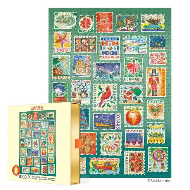 Seasonal Stamps - 1000 Piece Puzzle