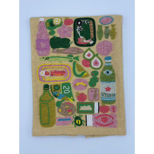 Beaded Tea Towel
