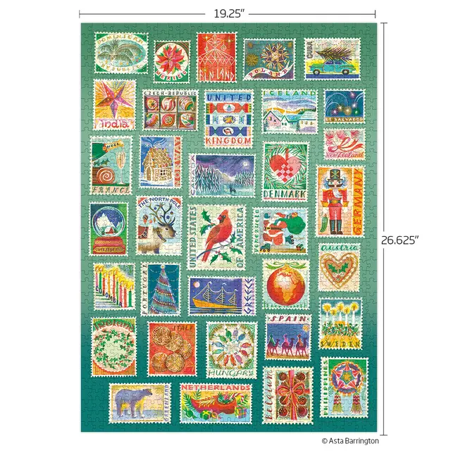 Seasonal Stamps - 1000 Piece Puzzle