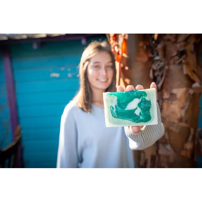 The Appalachian Goat Goats Milk Soap Slice 5oz - Rosemary Mint