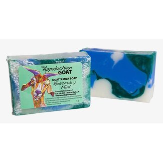 The Appalachian Goat Goats Milk Soap Slice 5oz - Rosemary Mint