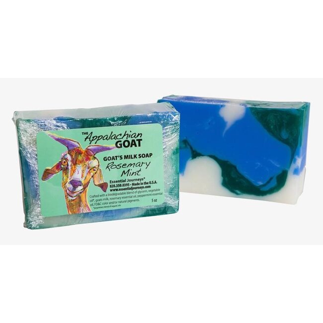 The Appalachian Goat Goats Milk Soap Slice 5oz - Rosemary Mint