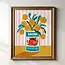 Tara Reed Floral Tomato Can w/Stripes Art Print 8x10