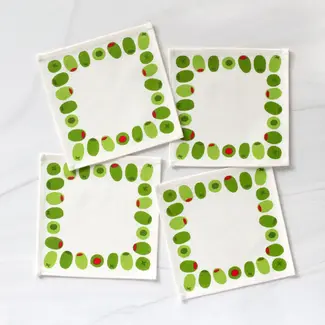 Seltzer Goods Cotton Cocktail Napkin Set of 4