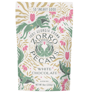 Zorro Pecans 8oz - White Chocolate