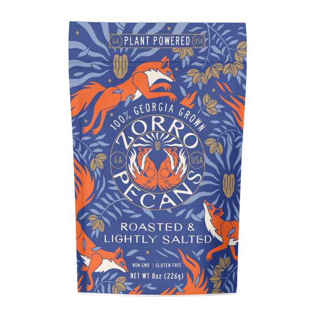Zorro Pecans 8oz - Roasted Salted