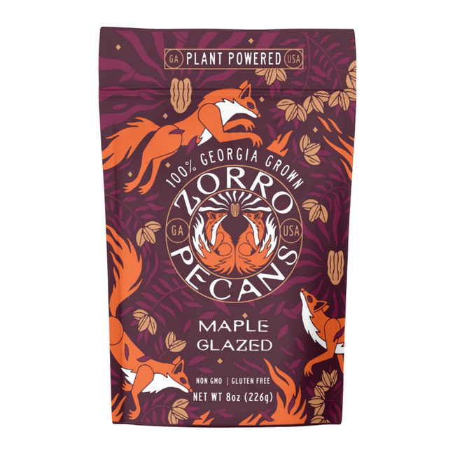 Zorro Pecans 8oz - Maple Glazed
