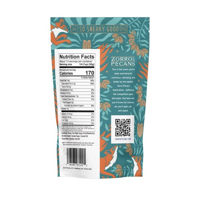Zorro Pecans 8oz - Snack Mix, Grain-Free Granola