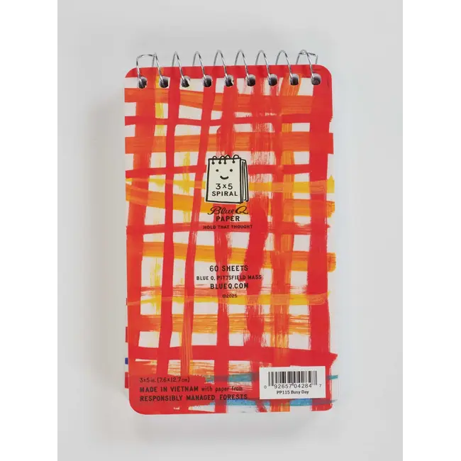 Blue Q Spiral Notebook - Busy Day