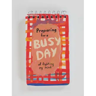 Blue Q Spiral Notebook - Busy Day