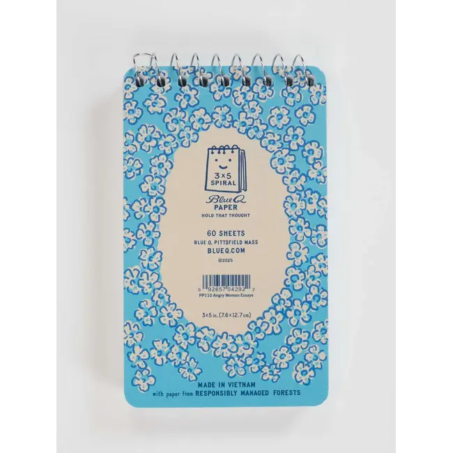 Blue Q Spiral Notebook - Angry Woman