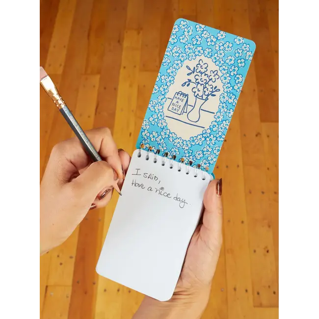 Blue Q Spiral Notebook - Angry Woman