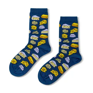 Yellow Owl Socks - Cheese (Large)