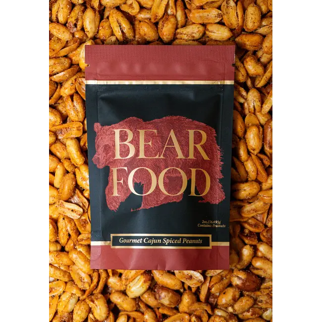 Bear Food Gourmet Peanuts 2oz - Cajun Spiced