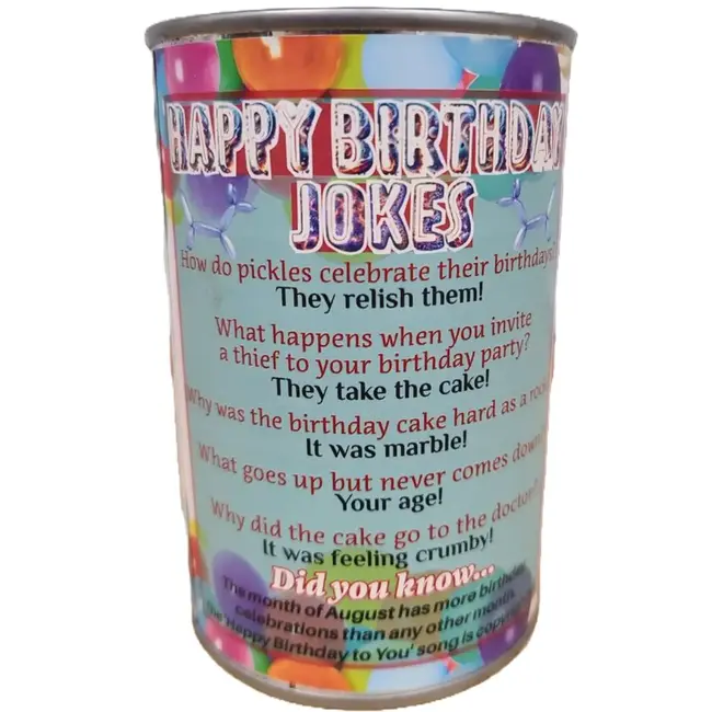 Canned Birthday Cake