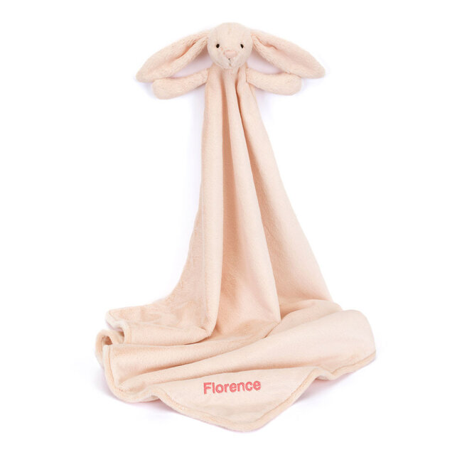 Jellycat Bashful Blankie - Blush Bunny