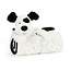Jellycat Bashful Blankie - Black & Cream Puppy