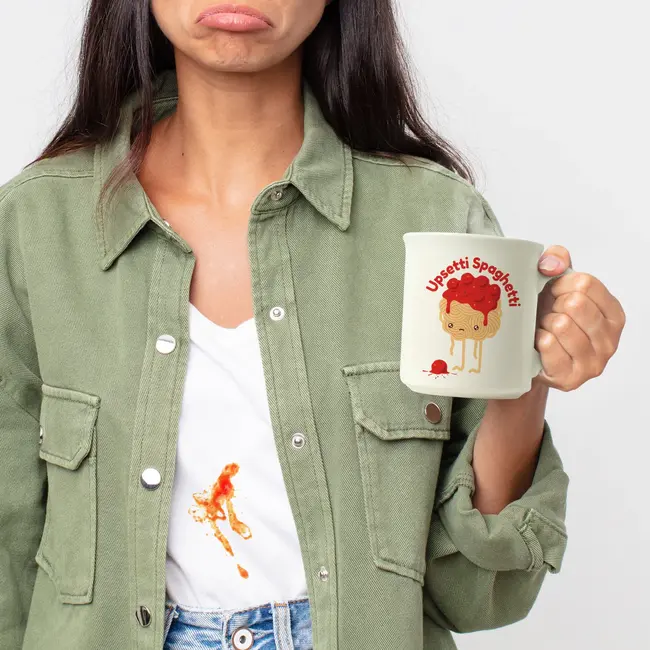 Say Anything Mug - Upsetti Spaghetti