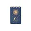 Bookcloth Twin Wire Notepad - Blue Live By the Sun