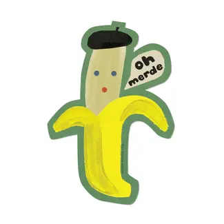 Oh Merde Banana Sticker