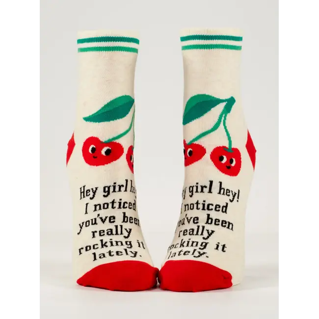 Blue Q Ankle Socks - Hey Girl Hey