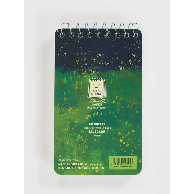 Blue Q Spiral Notebook - Mushroom Trip