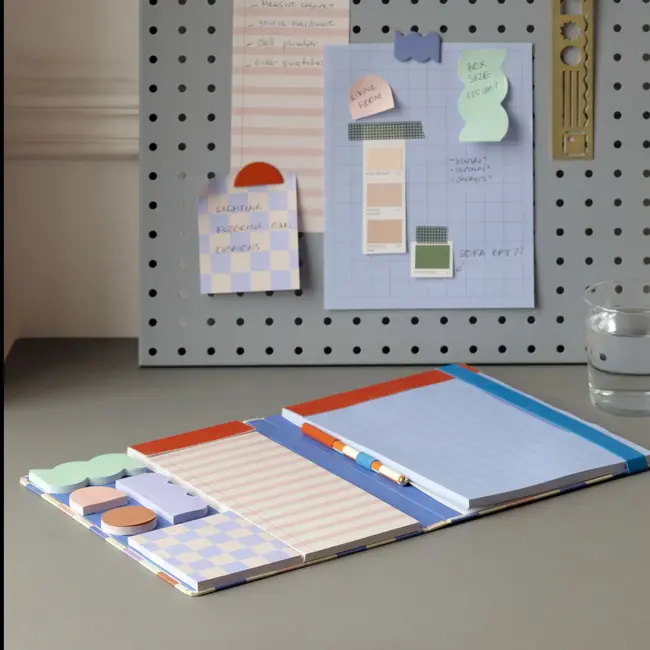Notepad w/Sticky Notes Set & Pen