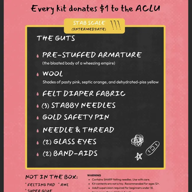 BaconAstro Needle Felting Kit - Baby POTUS