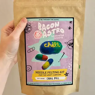 BaconAstro Needle Felting Kit - Chill Pill