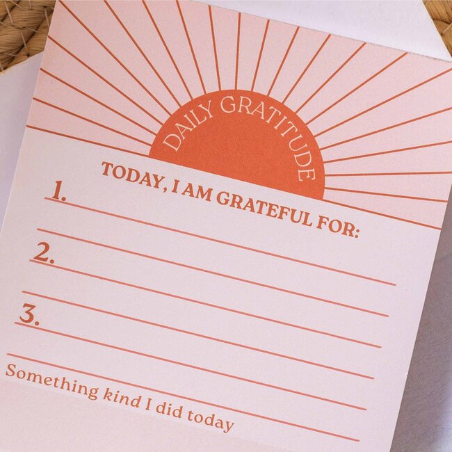 Daily Gratitude Pad - Sun Ray