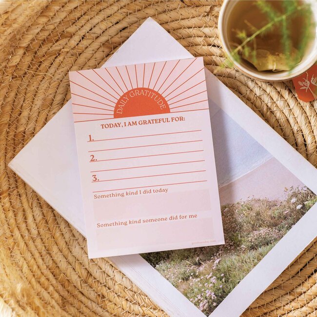 Daily Gratitude Pad - Sun Ray