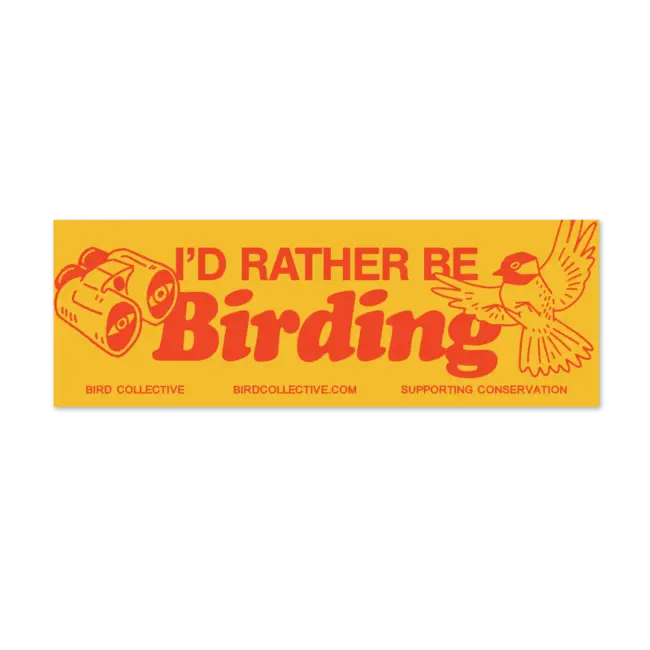 Rather Be Birding Bumper Sticker