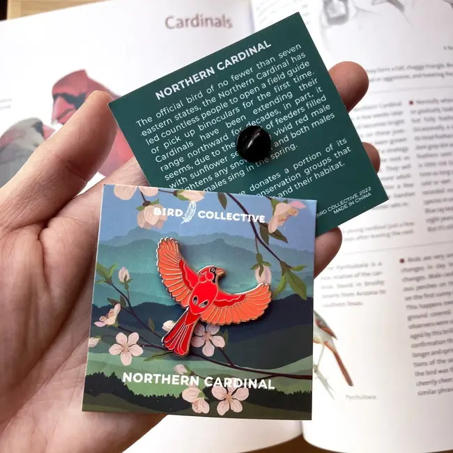 Northern Cardinal Enamel Pin