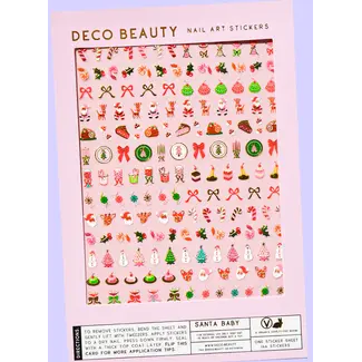 Nail Art Stickers -  Santa Baby