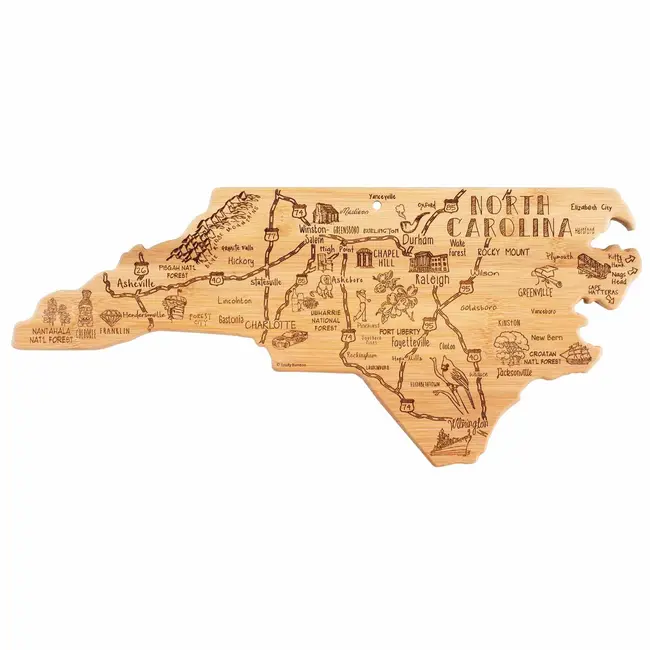 Destination North Carolina Cutting Board